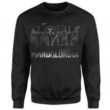 Star Wars The Mandalorian Helmets Line Art Sweatshirt - Black - L