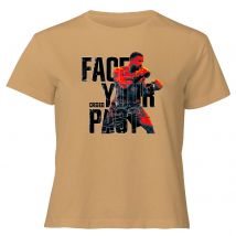Creed Face Your Past Women's Cropped T-Shirt - Tan - XL