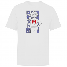 Akedo X Pokémon Team Rocket James T-Shirt - Weiß - XL