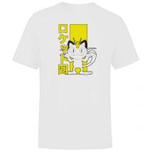 Akedo X Pokémon Team Rocket Meowth T-Shirt - Weiß - L