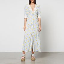 Rixo Amina Floral-Print Crepe Midi Dress - UK 6