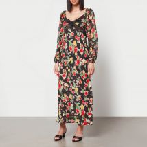 Rixo Thaleena Floral-Print Woven Midi Dress - UK 10