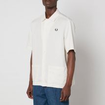 Fred Perry Cotton and Linen-Blend Piqué Shirt - S