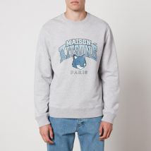 Maison Kitsuné Campus Fox Cotton-Jersey Sweatshirt - XXL