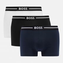 BOSS Bodywear Three-Pack Bold Stretch-Cotton Boxer Trunks - L