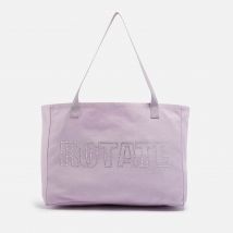 ROTATE Logo-Embossed Canvas Tote Bag