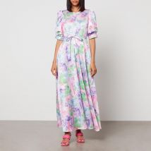 Cras Kaylacras Floral-Print Satin Maxi Dress - EU 40/UK 14