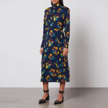 MAX&Co. Oliver Floral-Print Jersey Midi Dress - S