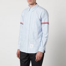 Thom Browne Straight Fit Striped Oxford Striped Shirt - 1/S
