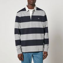 GANT Shield Barstripe Heavy Rugger Cotton-Jersey Top - M