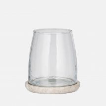 Nkuku Sikkim Marble Tealight Holder - Clear