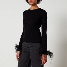 Marques Almeida Merino Wool and Feather Top - L