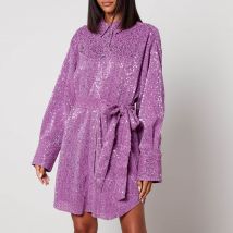 Stine Goya Isolde Sequined Gauze Mini Dress - XL