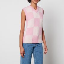 Stine Goya Noa Checked Jacquard-Knit Vest - XXS