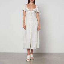 RIXO Briella Linen-Blend Dress - XL/UK 16