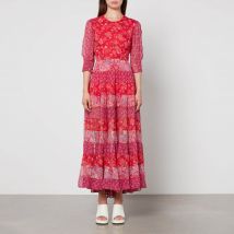 RIXO Kristen Printed Crepe Midi Dress - M/UK 12