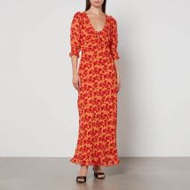 RIXO Sathya Floral-Print Georgette Dress - S/UK 10