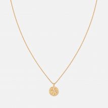Astrid & Miyu Aries Zodiac 18-Karat Gold-Plated Recycled Sterling Silver Necklace