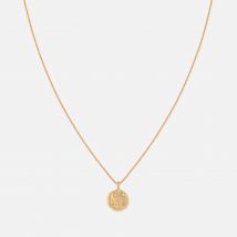 Astrid & Miyu Pisces Zodiac 18-Karat Gold-Plated Sterling Silver Necklace