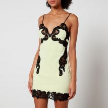 Alexander Wang Embroidered Mesh and Cotton-Terry Mini Dress - US 8/UK 12
