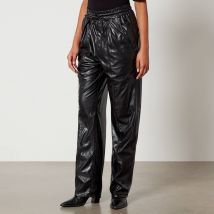 Marant Etoile Brina Wide Leg Leather Look Trousers - FR 36/UK 8