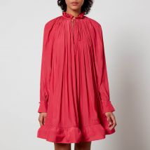 Lanvin Ruffled Charmeuse Mini Dress - FR 40/UK 12