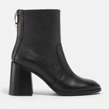 See by Chloé Aryel Leather Heeled Boots - UK 4