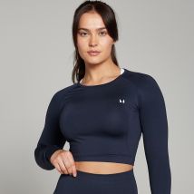 Camiseta corta de manga larga y sin costuras Shape para mujer de MP - Azul marino - S