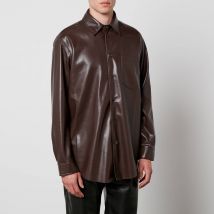 Nanushka Landis Faux Leather Shirt - L