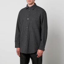 Nanushka Matize Houndstooth Wool-Blend Shirt - XL