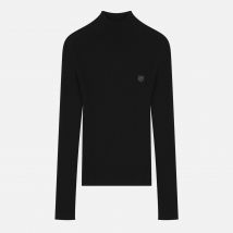 Maison Kitsuné Fox Head Wool and Cotton-Blend Jumper - M