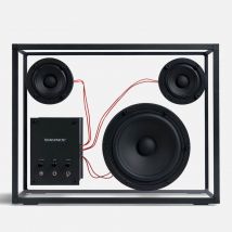 Transparent Large Speaker - Black and Red