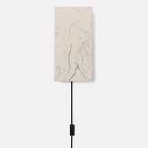 Ferm Living Argilla Wall Lamp Rectangular - Marble White