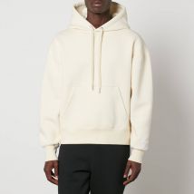 AMI Tonal Logo Cotton-Jersey Hoodie - L