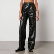 Anine Bing Carmen Faux and Recycled Leather Trousers - 36