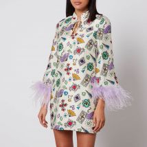 Kitri Carlotta Jacquard Mini Dress - UK 10