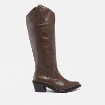 ALOHAS Women's Mount Leather Knee High Western Boots - UK 7-7.5