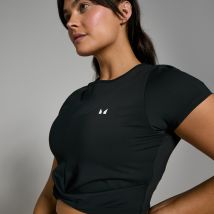 Crop top à manches courtes MP Power pour femmes – Noir - S