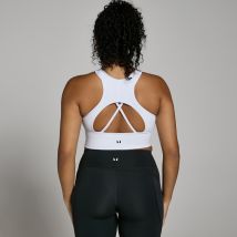 Brassière de sport longue MP Power pour femmes – Blanc - M