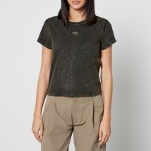 Alexanderwang® Glitter Cotton-Jersey T-Shirt - XS