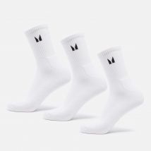 MP Unisex Crew Socks (3 Pack) - White - UK 9-11