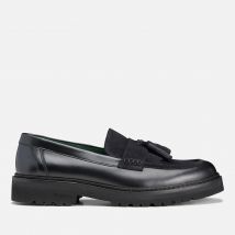 Vinny's Men's Le Club Horsebit Snaffle Leather Loafers - UK 8