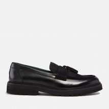 Vinny's Men's Richee Tassel Leather and Suede Loafers - UK 8