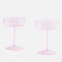 HAY Tint Coupe Glass - Set Of 2 - Pink