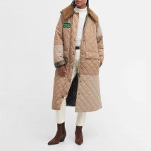 Barbour x GANNI Burghley Quilted Recycled Shell Coat - UK 14