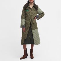 Barbour x GANNI Burghley Quilted Shell Coat - UK 16