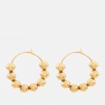 Anni Lu 24-Karat Gold-Plated Hoop Earrings