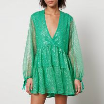 Stella Nova Sequined Organza Mini Dress - DK 40/UK 14