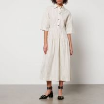 Stella Nova Striped Cotton-Poplin Midi Dress - DK 42/UK 16