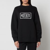 Rotate Sunday Logo-Embroidered Cotton-Jersey Sweatshirt - XS